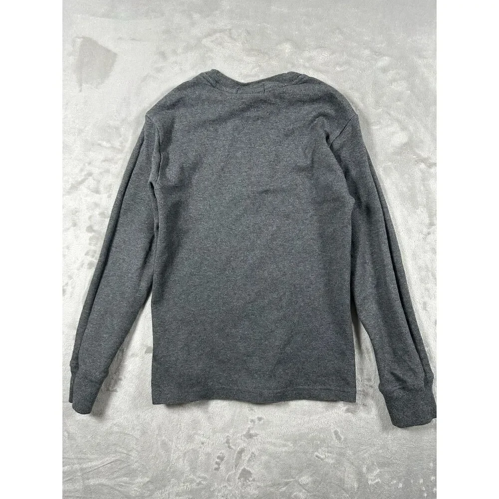 Polo‎ Ralph Lauren Boys Waffle Knit Gray Long Sleeve Sweater (S/8)
